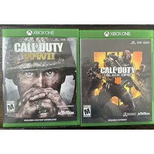 Call Of Duty WWII And Call Of Duty‎ Black Ops, Lot Of 2, Microsoft Xbox One